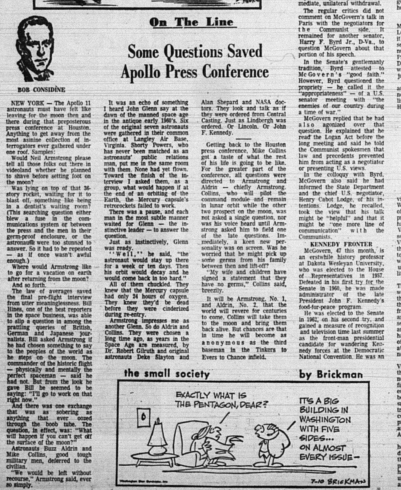 The Eagle Archives: July 10, 1969